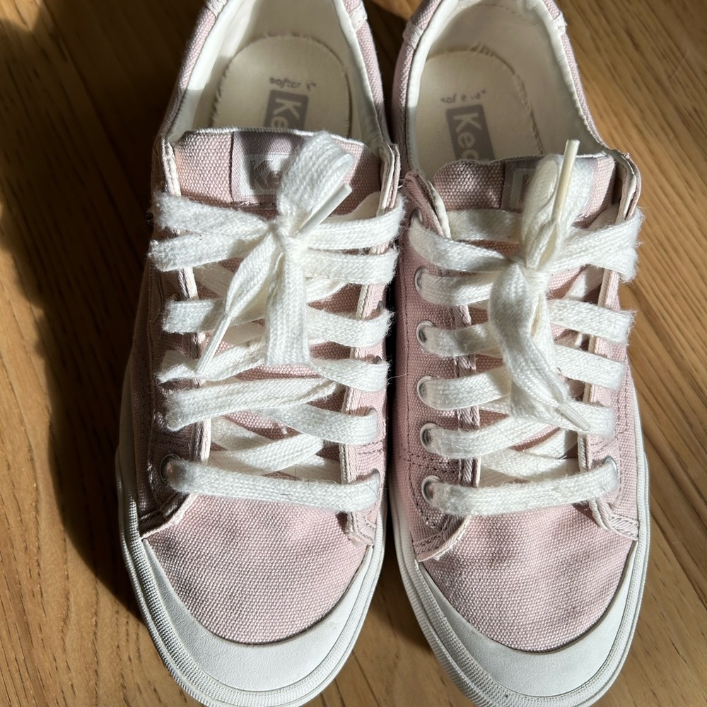 Keds Light Pink Sneakers with White Laces
